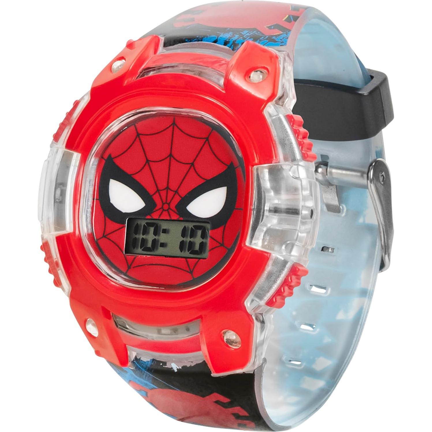 Reloj Digital LCD Spider-Man para Niños con Bisel Iluminado