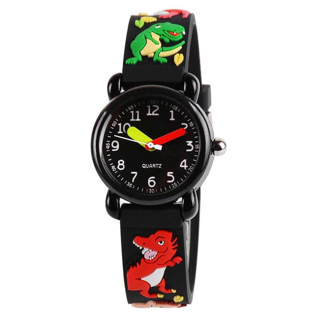 Reloj Venhoo para Niños 3D Dinosaurio Impermeable Silicona
