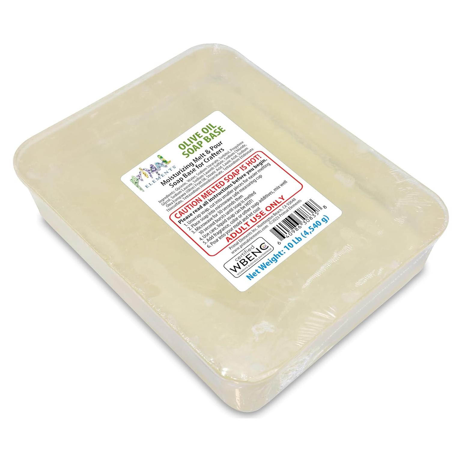 Base de Jabón de Glicerina Primal Elements 4.54 kg - Oliva