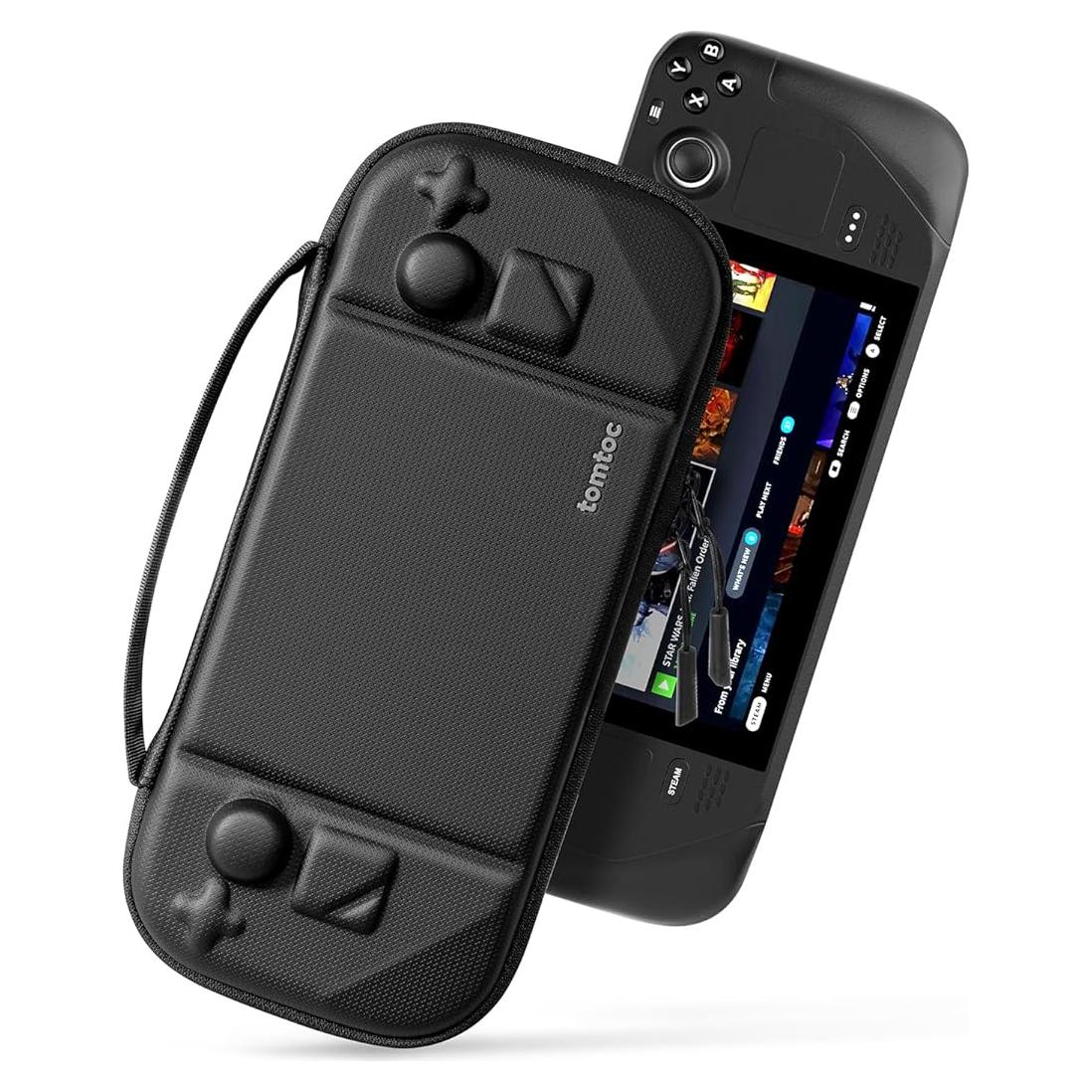 Funda de transporte tomtoc para Steam Deck negra dura