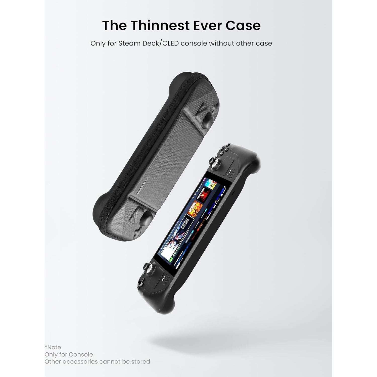 Funda de transporte tomtoc para Steam Deck negra dura