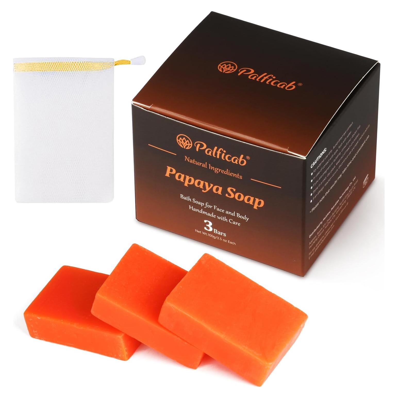 Jabón Natural PALFICAB con Papaya y Manteca de Karité 298 g