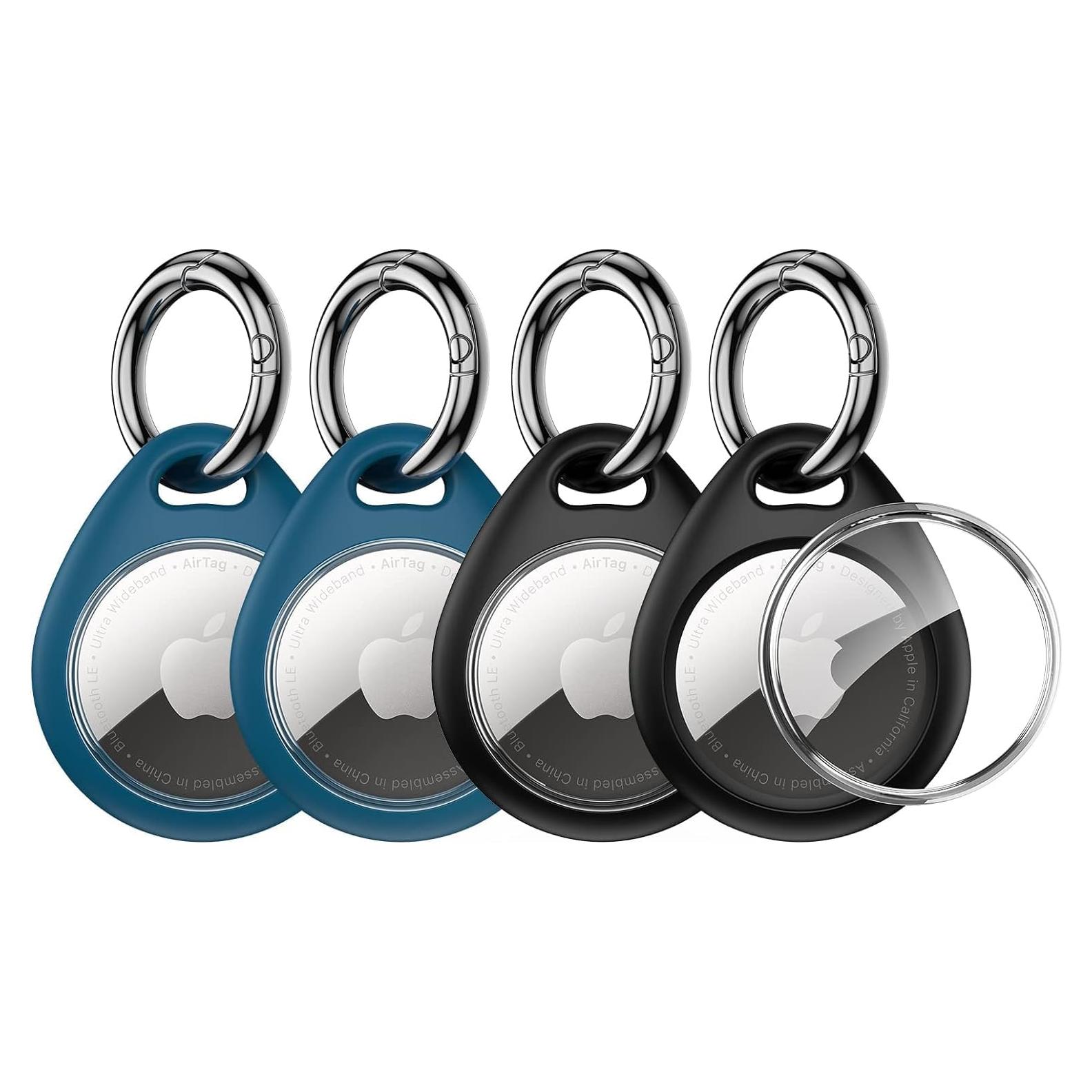 Soporte UNBREAKcable para Apple AirTag - 4 Fundas TPU