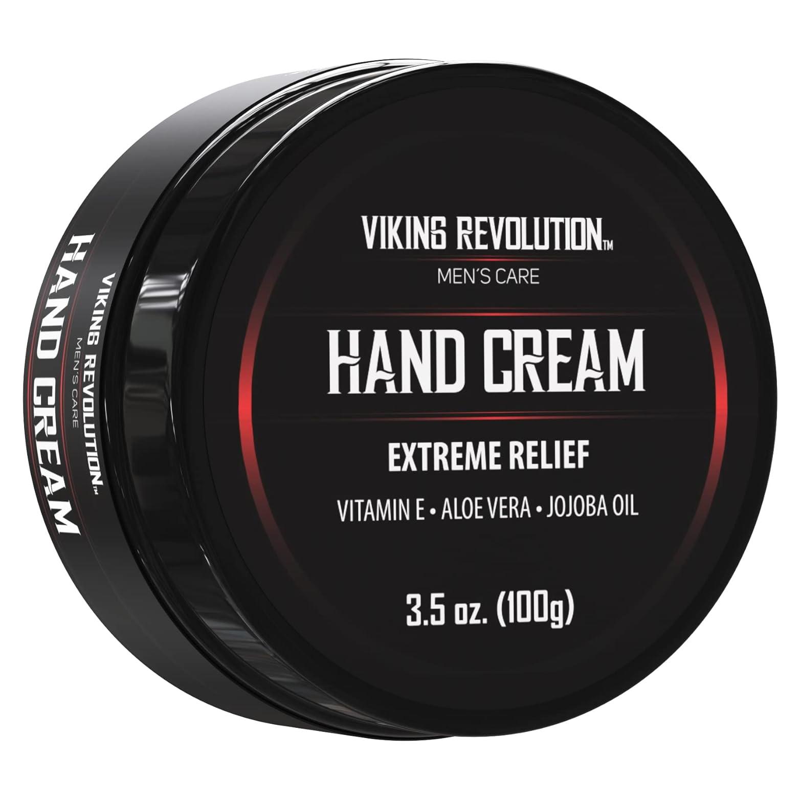 Crema de Manos Viking Revolution para Hombres - Aloe Vera y Vitamina E 140g