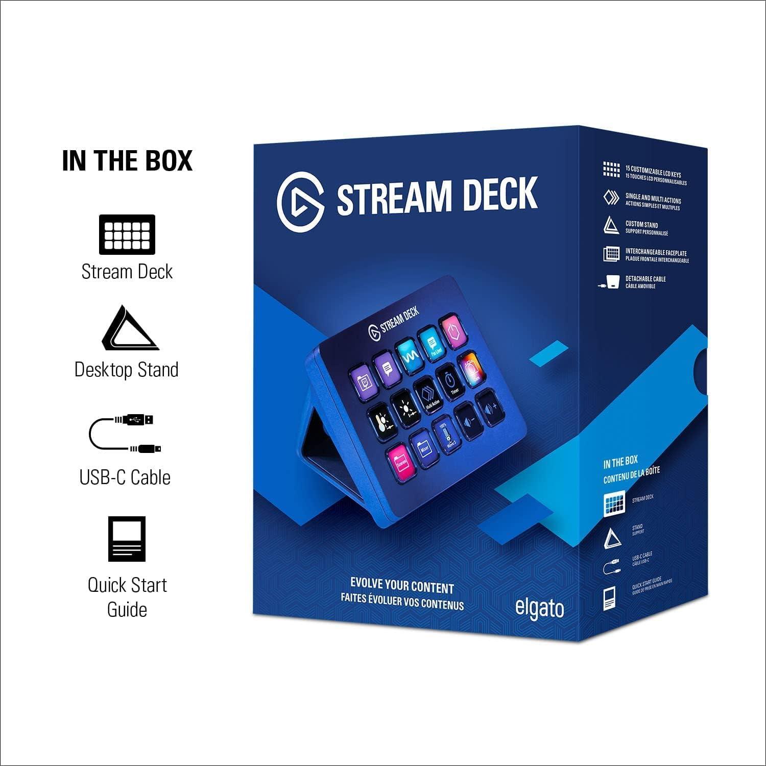 Elgato Stream Deck MK.2 - Controlador 15 Teclas LCD Personalizables