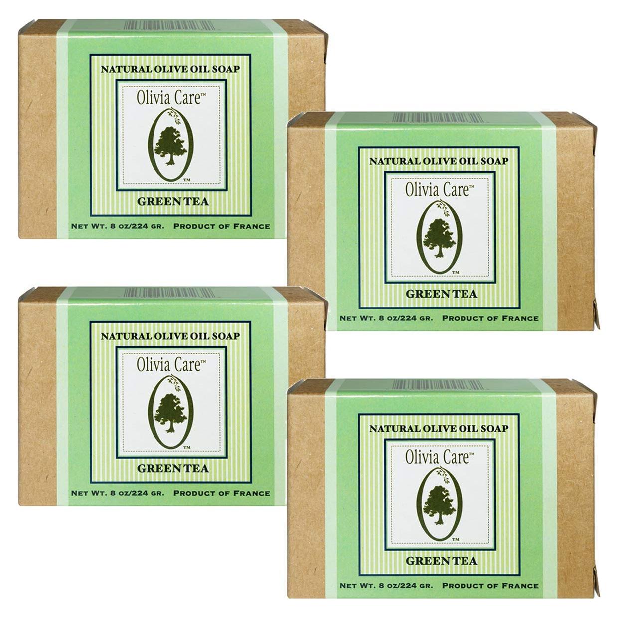 Jabón de Baño Premium Olivia Care Té Verde 4 Paquetes 227g