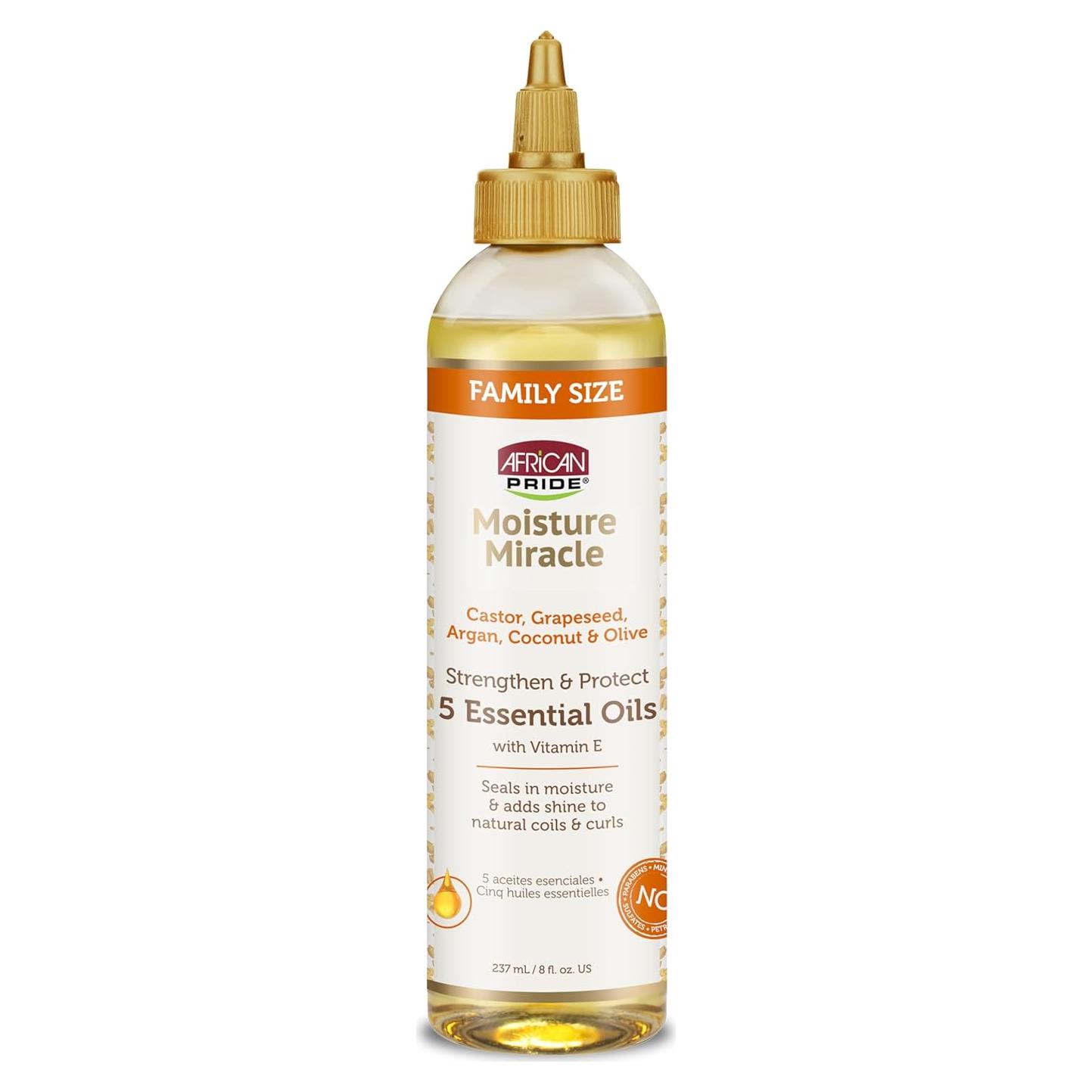 Aceite para el Cabello African Pride 236.6 ml - 5 Aceites Esenciales