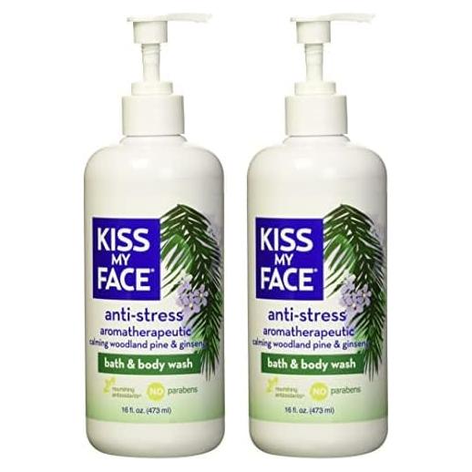 Gel de Ducha Antiestrés Kiss My Face 473 ml Ginseng y Pino