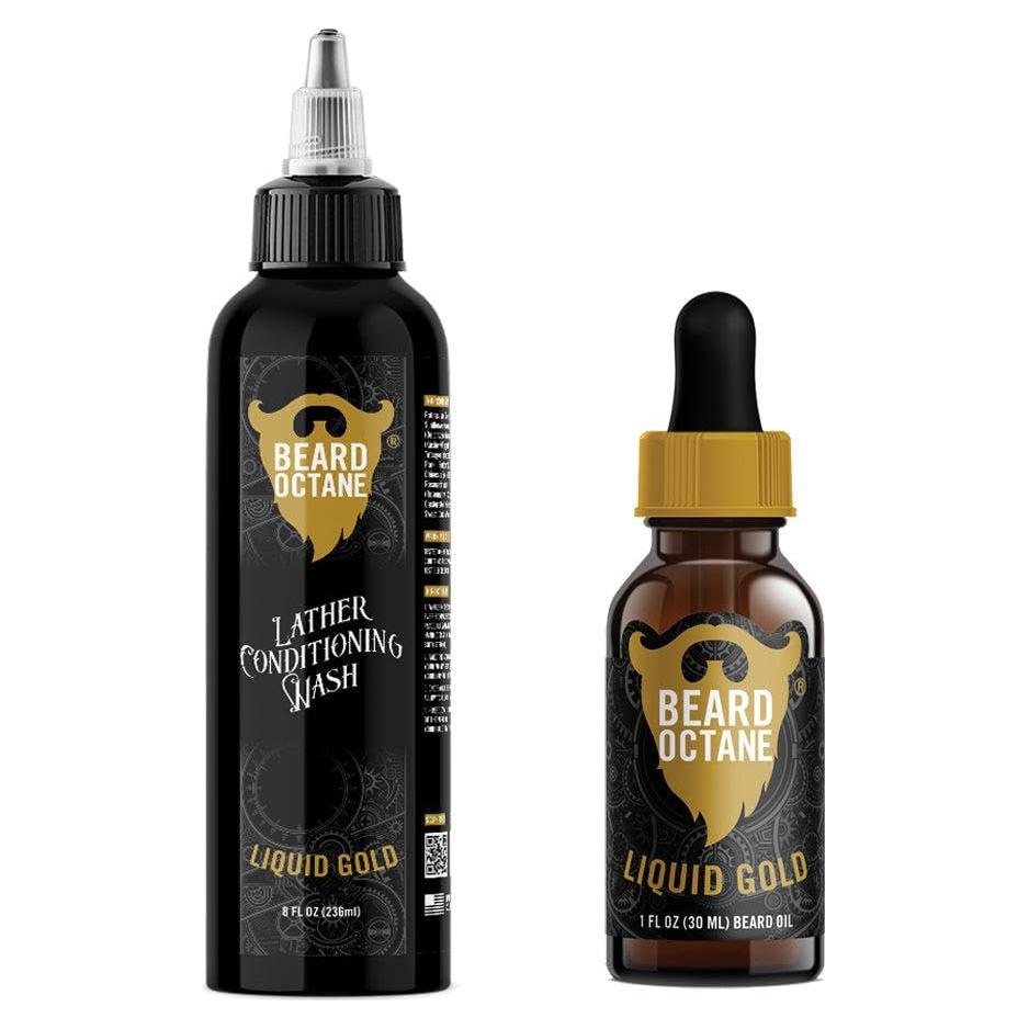 Kit de Cuidado para Barbas Beard Octane - Aceite y Jabón Oro Líquido