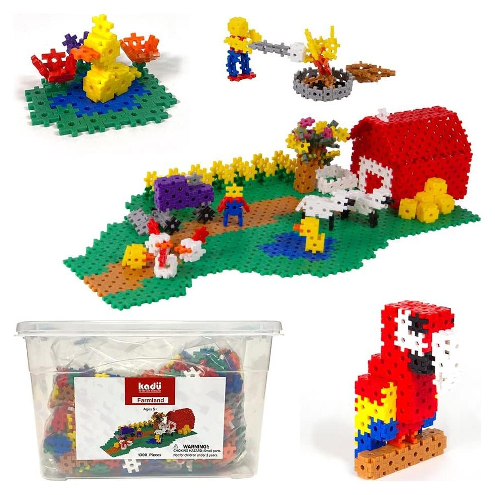 KADU Set de 1300 Piezas - Juguete de Construcción STEM