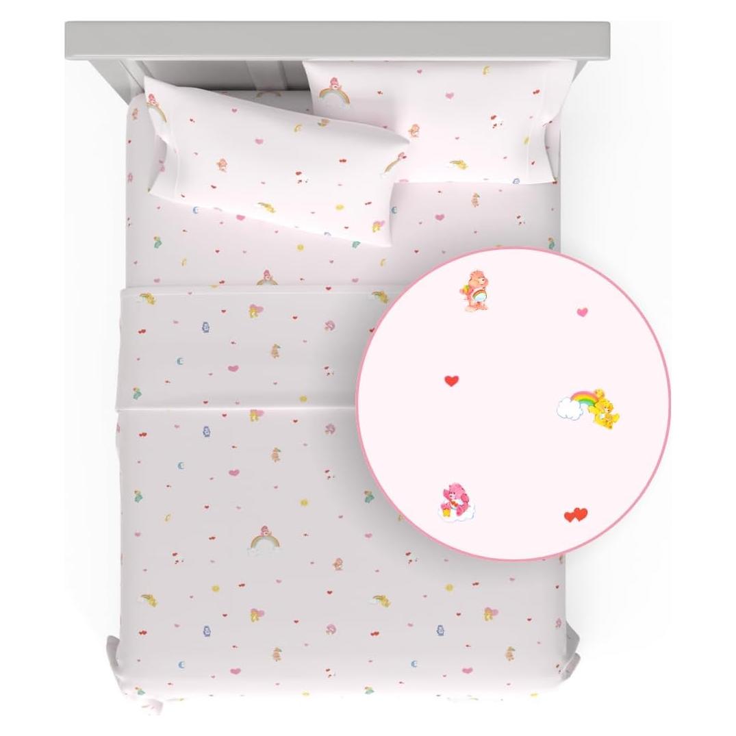 Juego de Sábanas Care Bears Franco 4 Piezas Microfibra