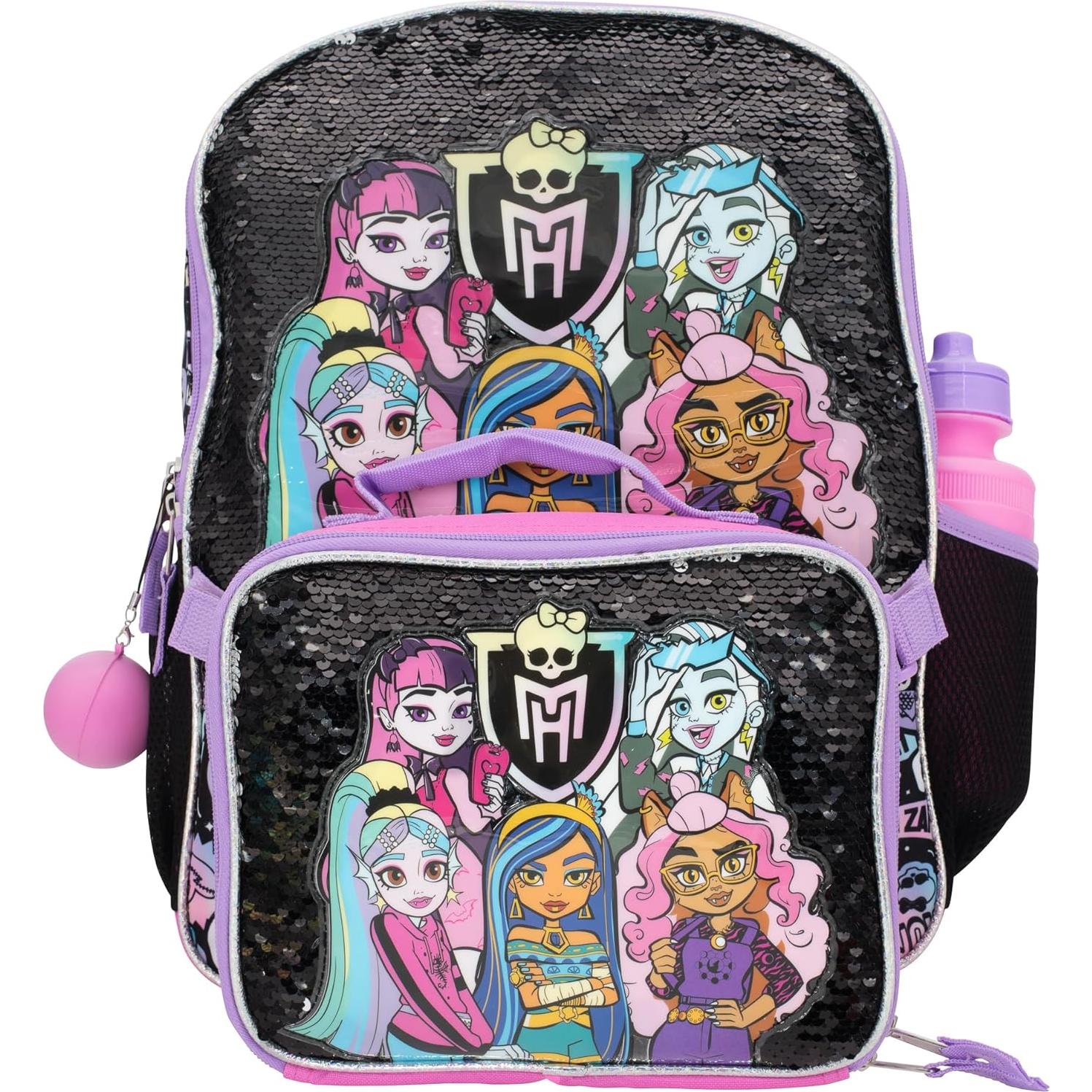Conjunto de Mochila 4 Piezas Monster High - 40 cm