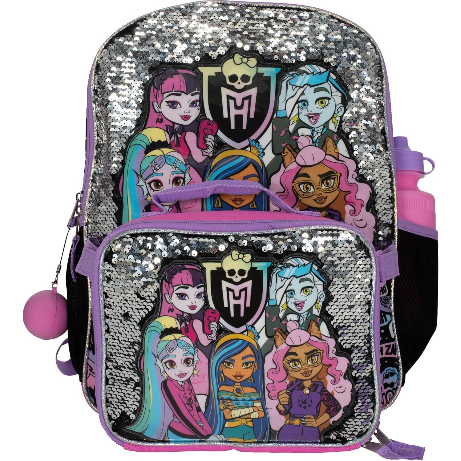 Conjunto de Mochila 4 Piezas Monster High - 40 cm