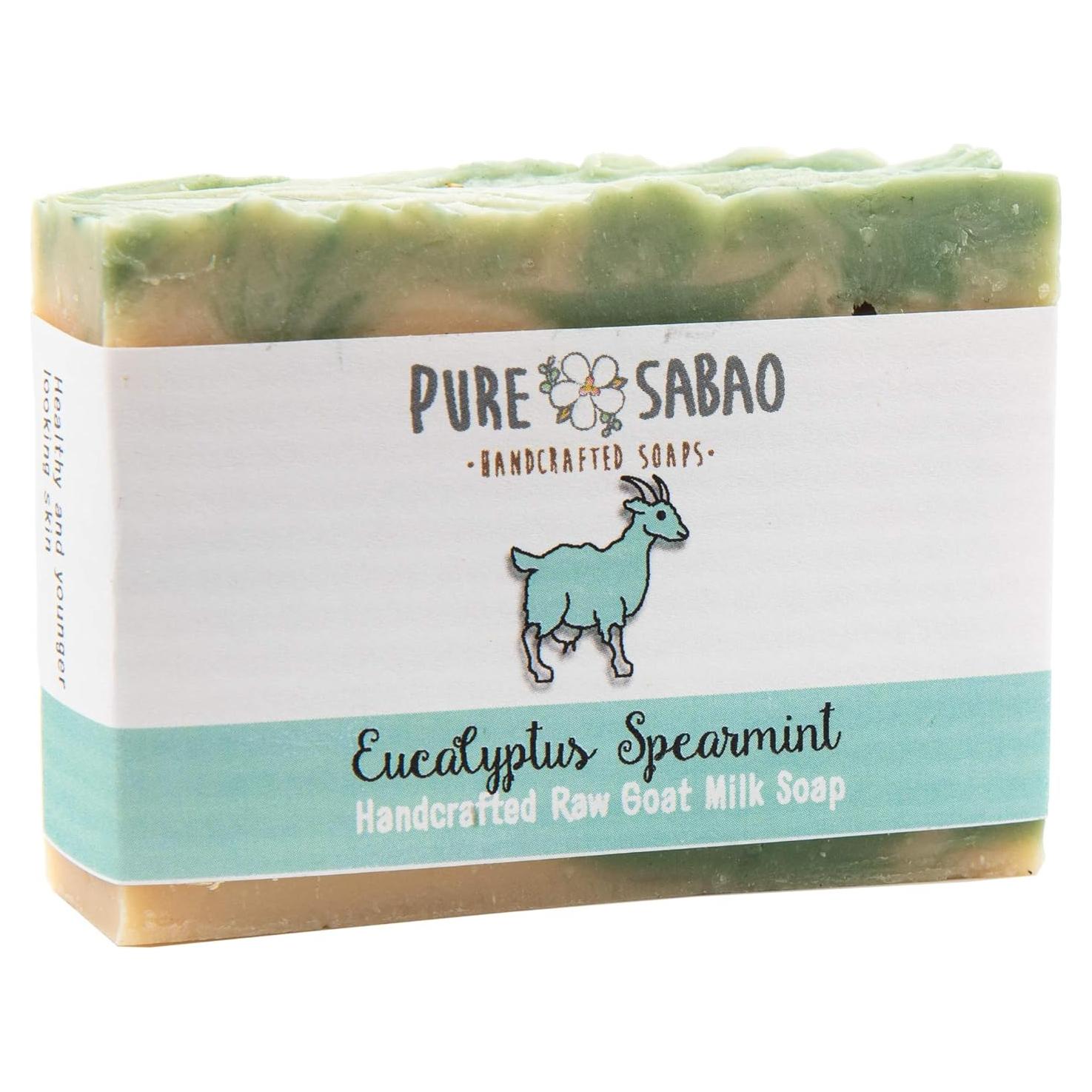 Jabón de Leche de Cabra Eucalipto y Menta PURE SABAO 113g