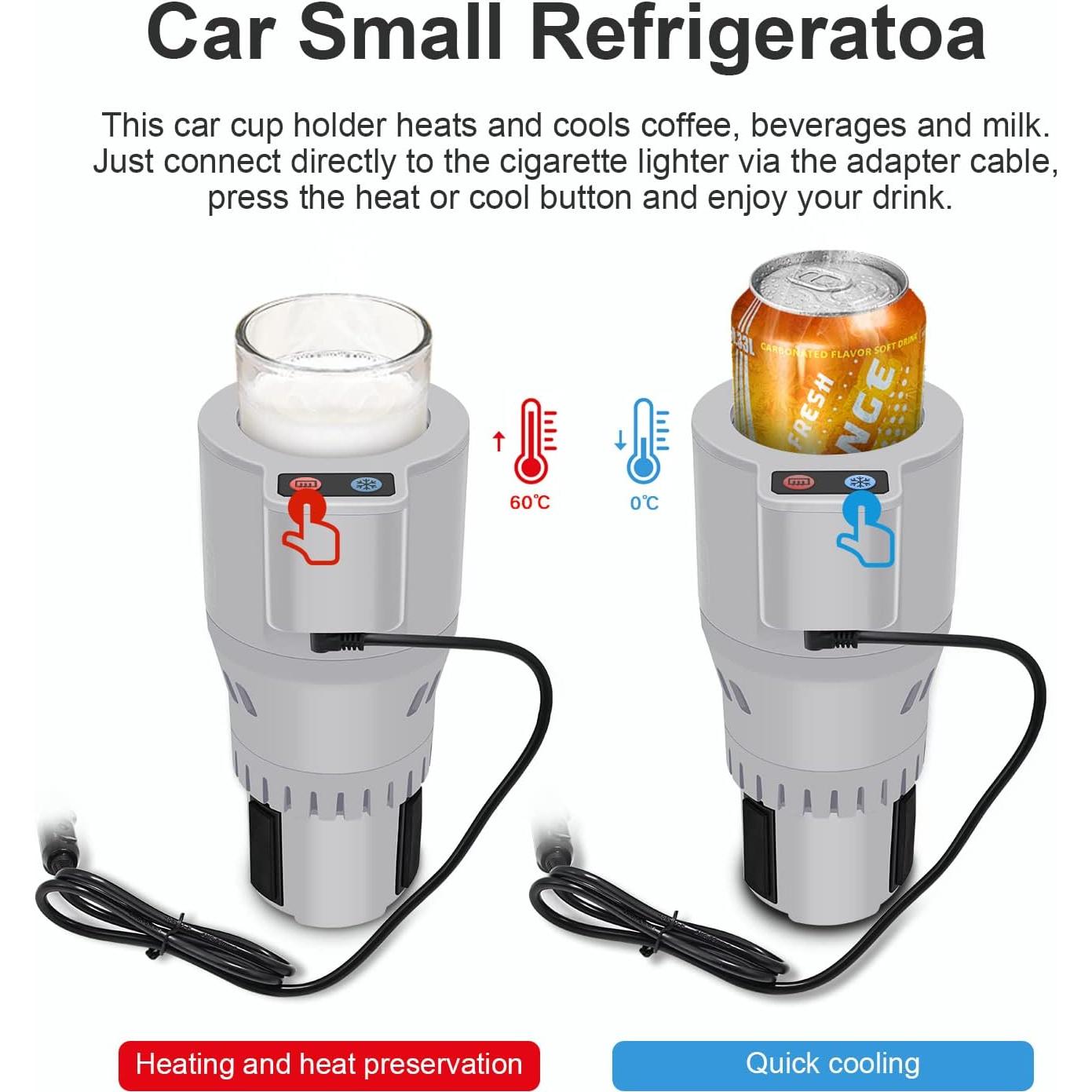 Taza de Café Inteligente ZenRui Gris 12V/24V Calienta y Enfría