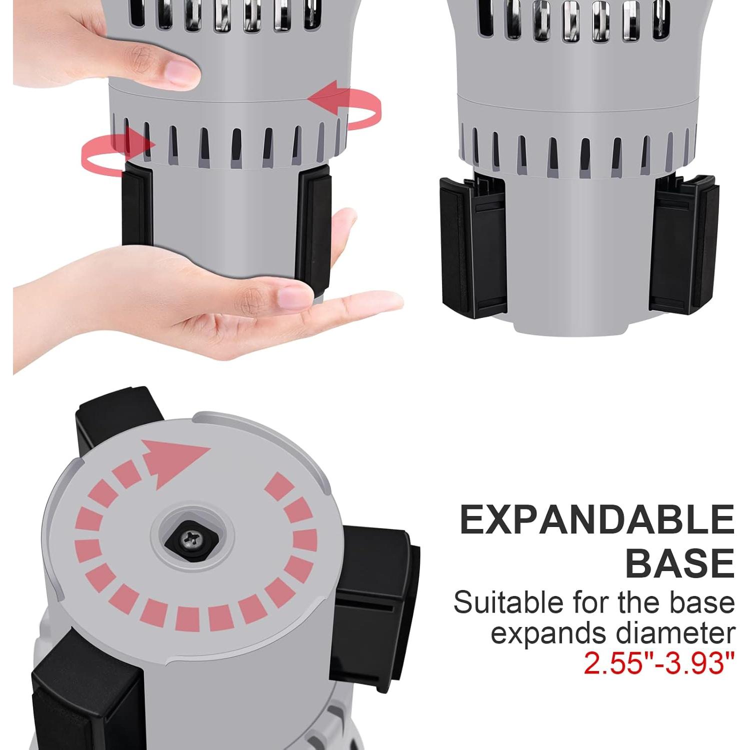 Taza de Café Inteligente ZenRui Gris 12V/24V Calienta y Enfría