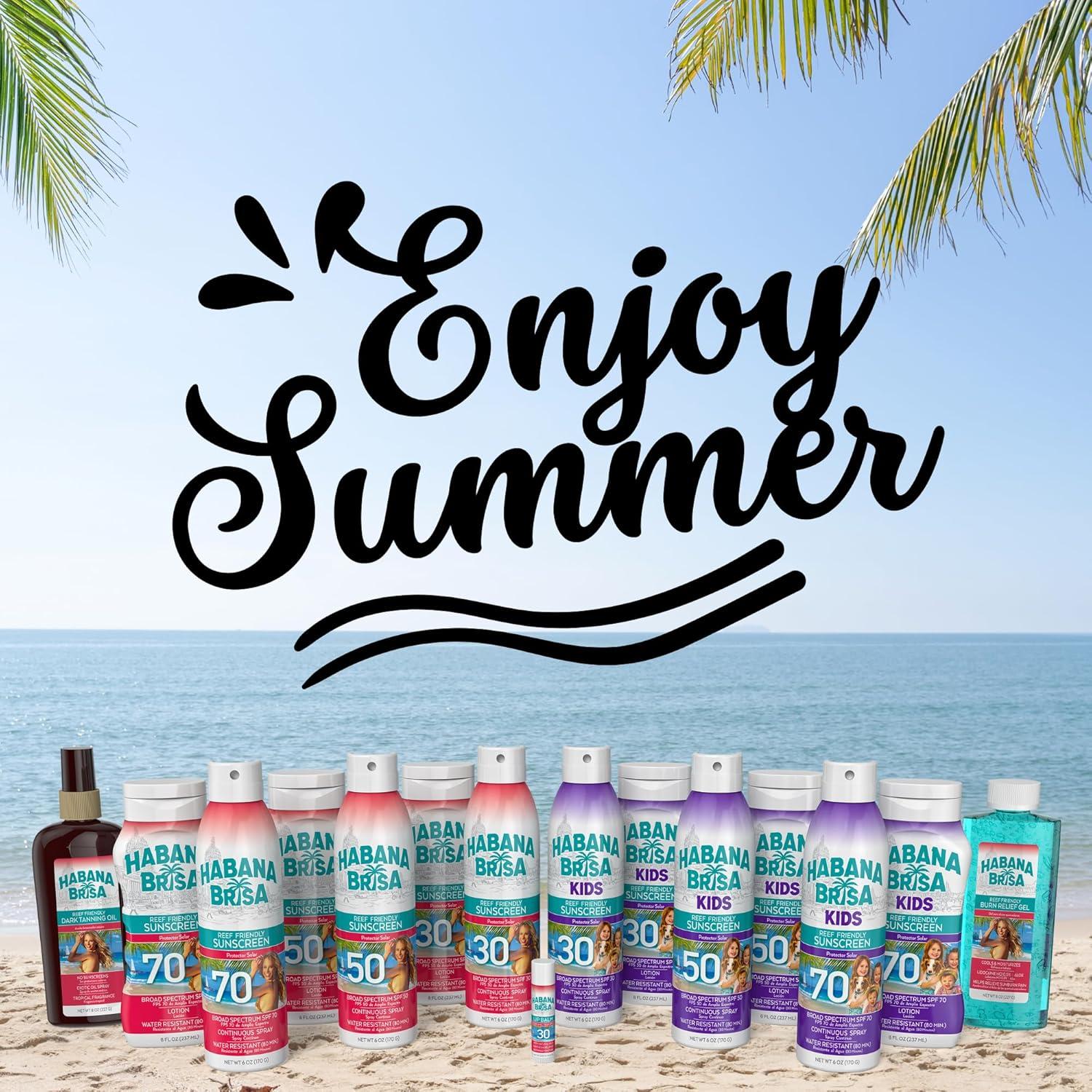 Aceite Bronceador Mineral Oscuro Habana Brisa 2x240ml Vegano