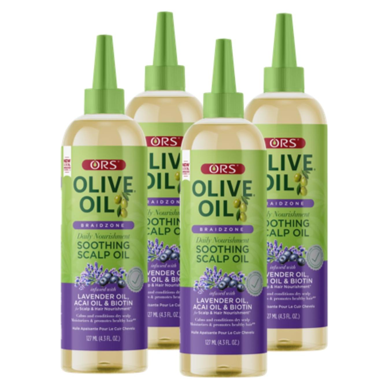ORS Aceite Calmante para Cuero Cabelludo Braidzone 4 Pack 4.3 oz