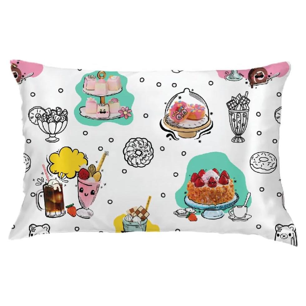 Funda de Almohada Satén Franco Miniverse Postres 50x76 cm