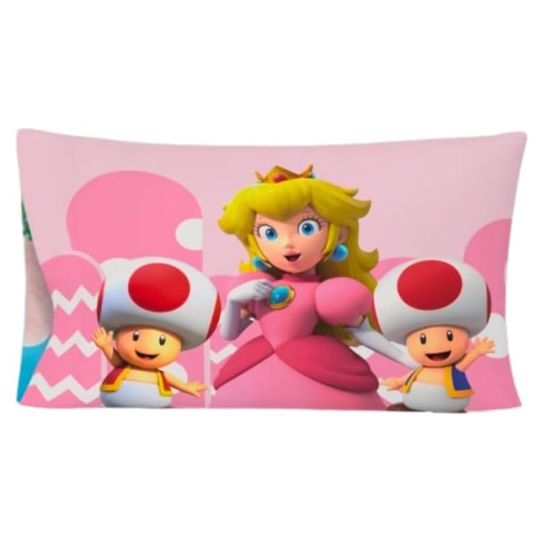 Funda de Almohada Reversible Franco Princesa Peach 50x76 cm