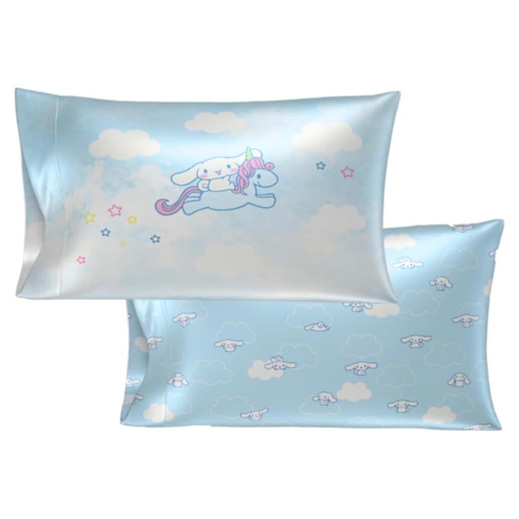 Funda de Almohada Satén Cinnamoroll Estándar 50x76 cm 2 Pzas