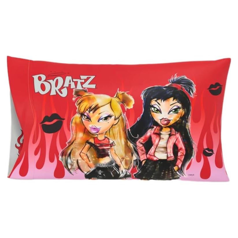 Funda de Almohada Reversible Bratz 20x30 Satén