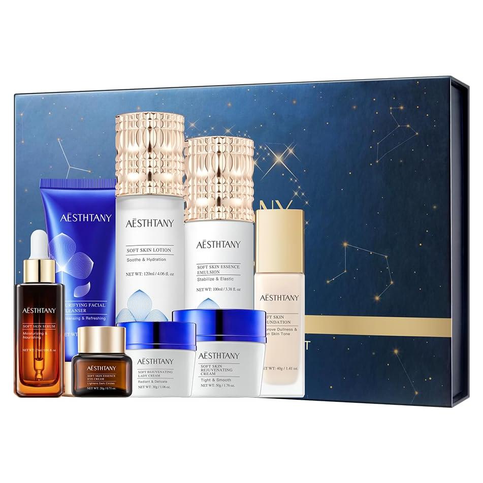 Set de Cuidado Facial O'KADY 8 Piezas para Todo Tipo de Piel