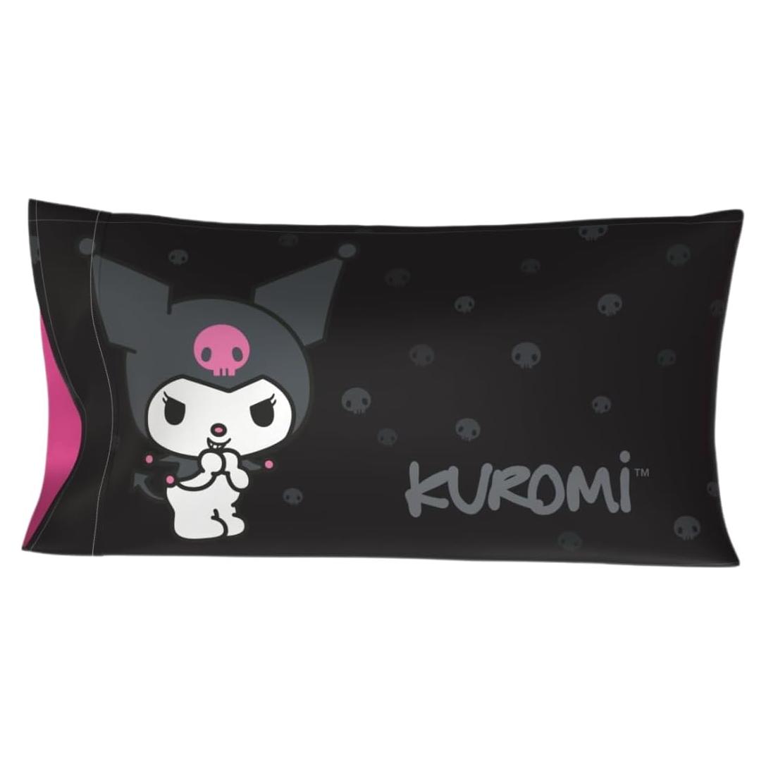 Funda de Almohada King Satén Hello Kitty My Melody Kuromi