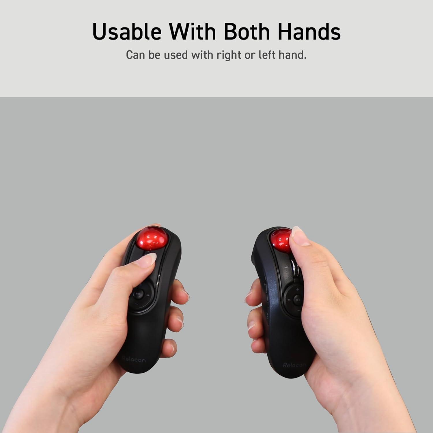 Ratón Trackball ELECOM Relacon Bluetooth 10 Botones Ergonómico