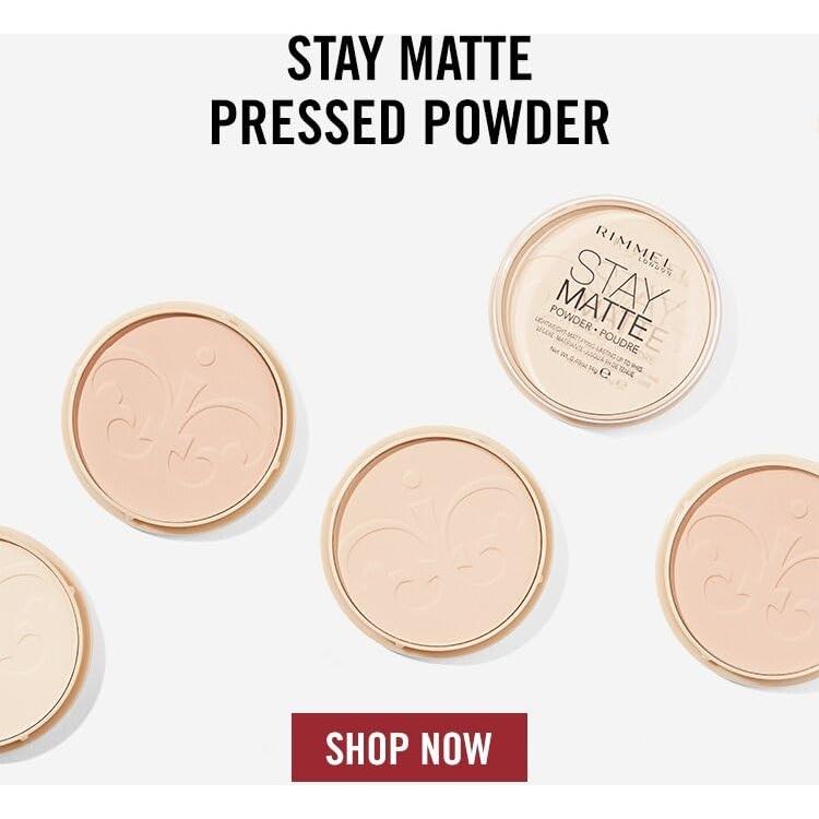 Polvo Compacto Rimmel London Stay Matte 13.88g Transparente