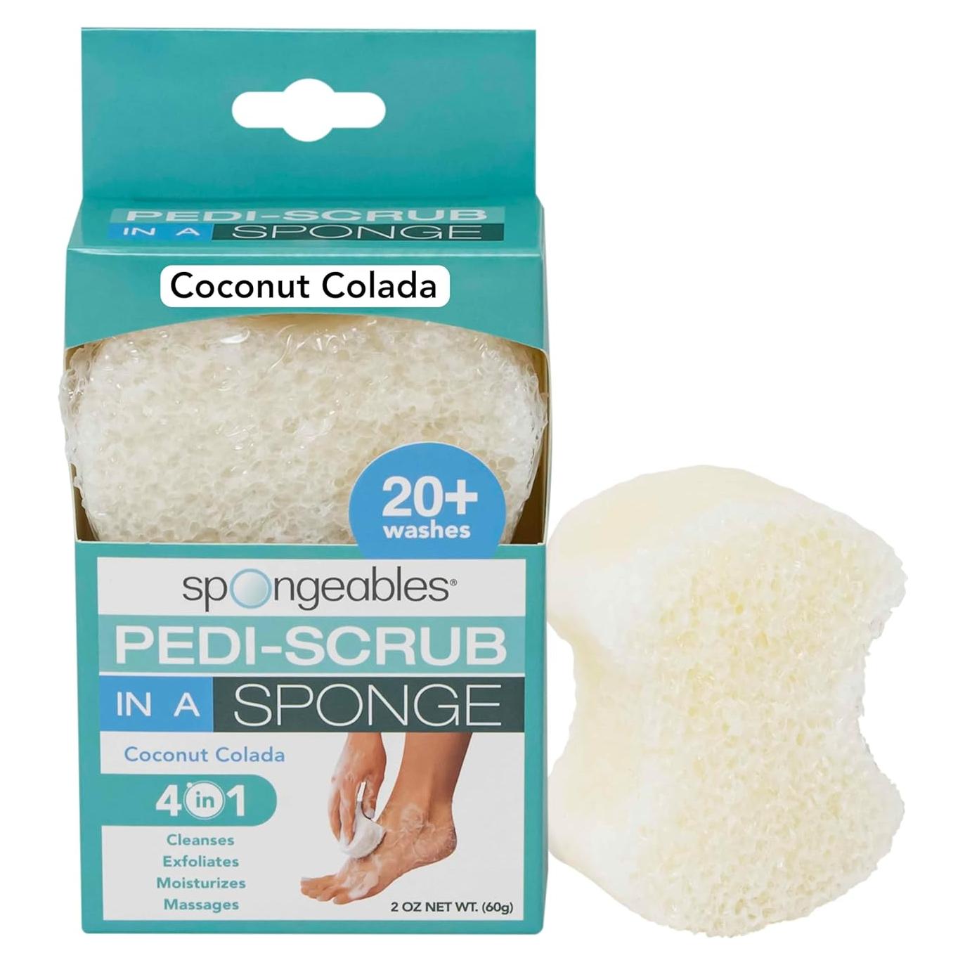 Esponja Exfoliante para Pies Spongeables Coco Colada 1 Cuenta