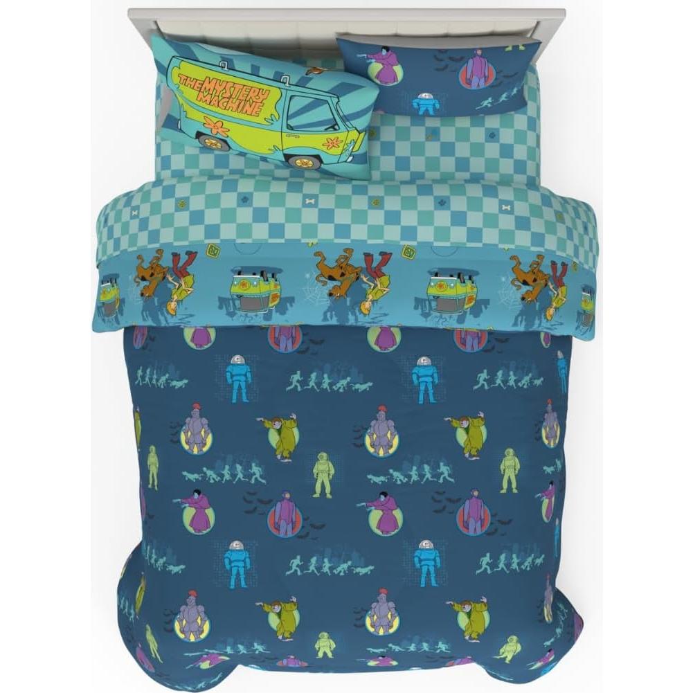 Juego de Ropa de Cama Scooby Doo 7 Piezas Franco Completo