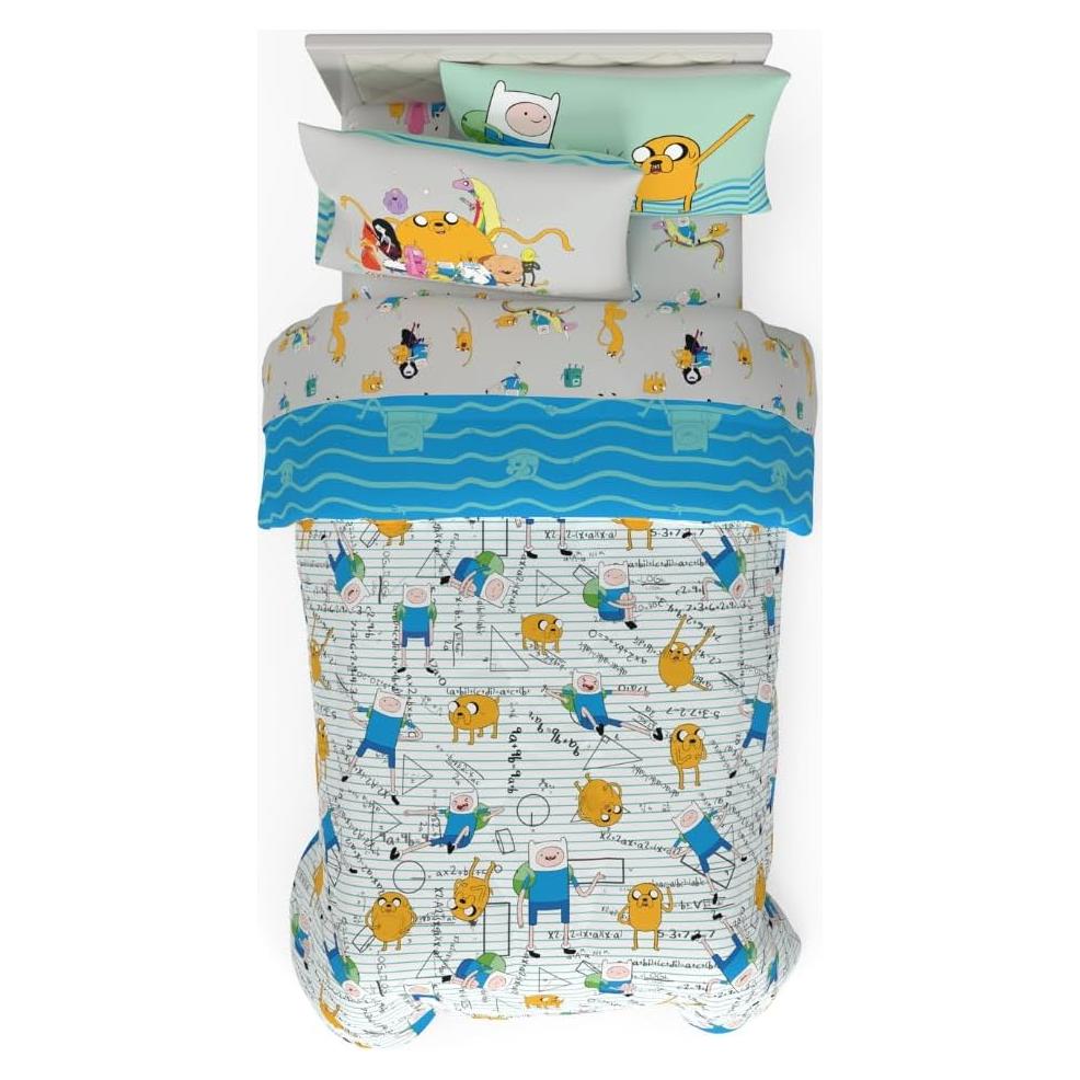 Juego de Cama Twin Franco Adventure Time 5 Piezas Suave