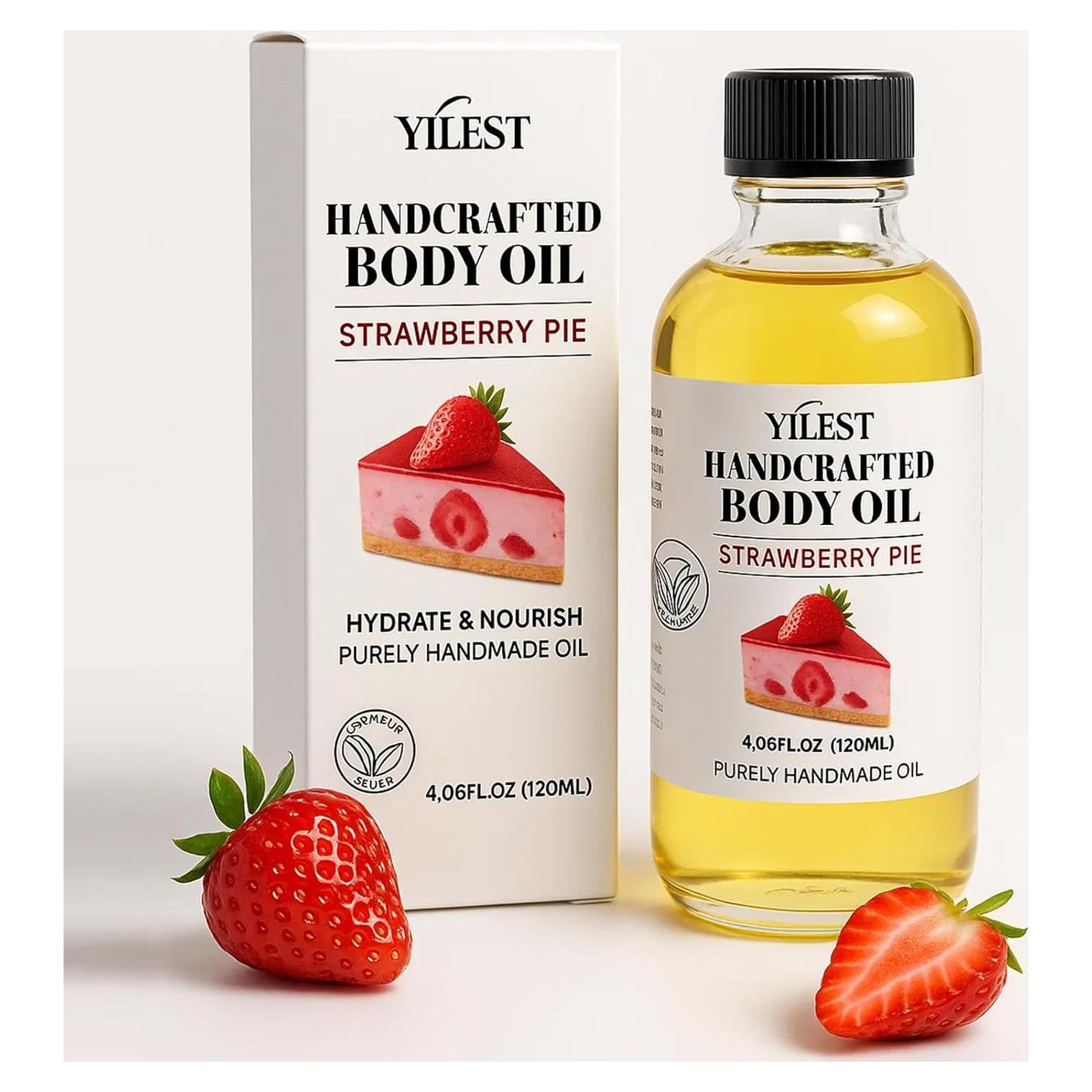 Aceite Corporal Hidratante de Fresa LMDGDS 2 Piezas 100ml