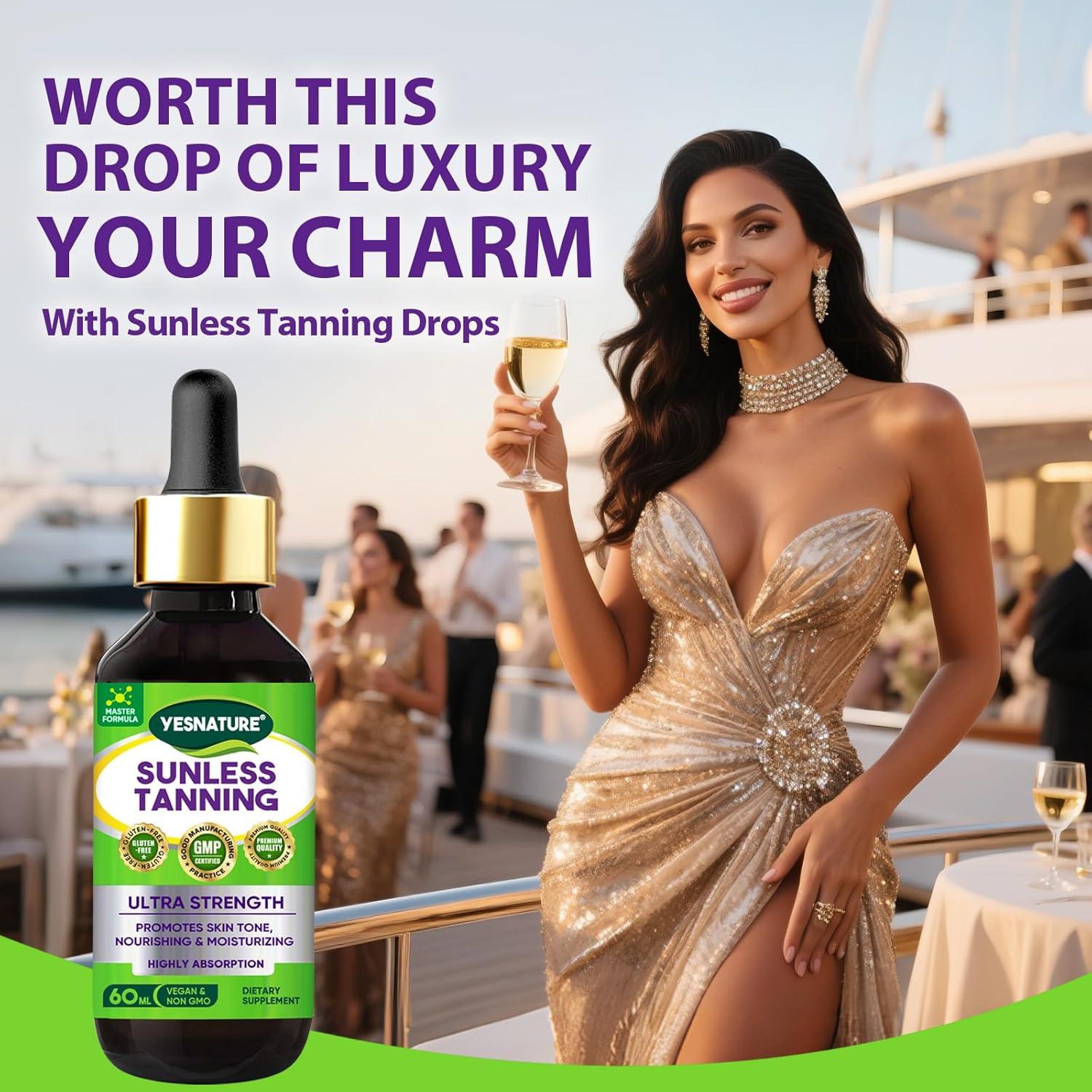 Gotas Bronceadoras Sin Sol YESNATURE - Suplemento Hidratante