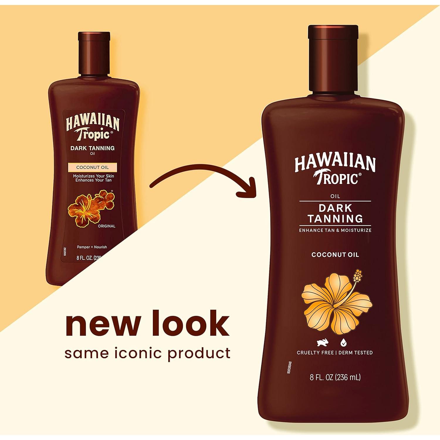 Paquete Doble Aceite Bronceador Oscuro y Mantequilla Hawaiian Tropic 236ml