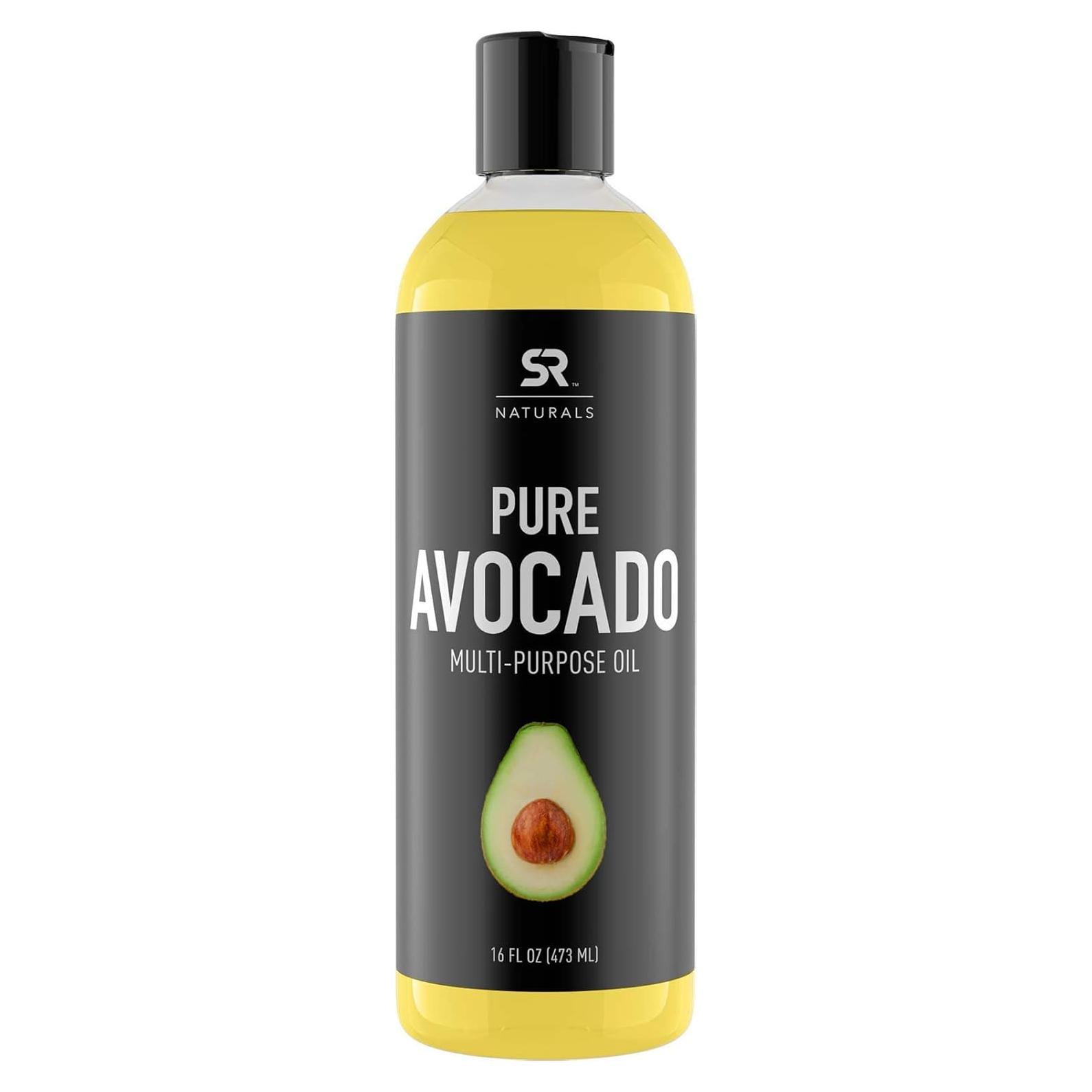 Aceite de Aguacate Puro Sports Research 473ml - Hidratante Cabello y Piel