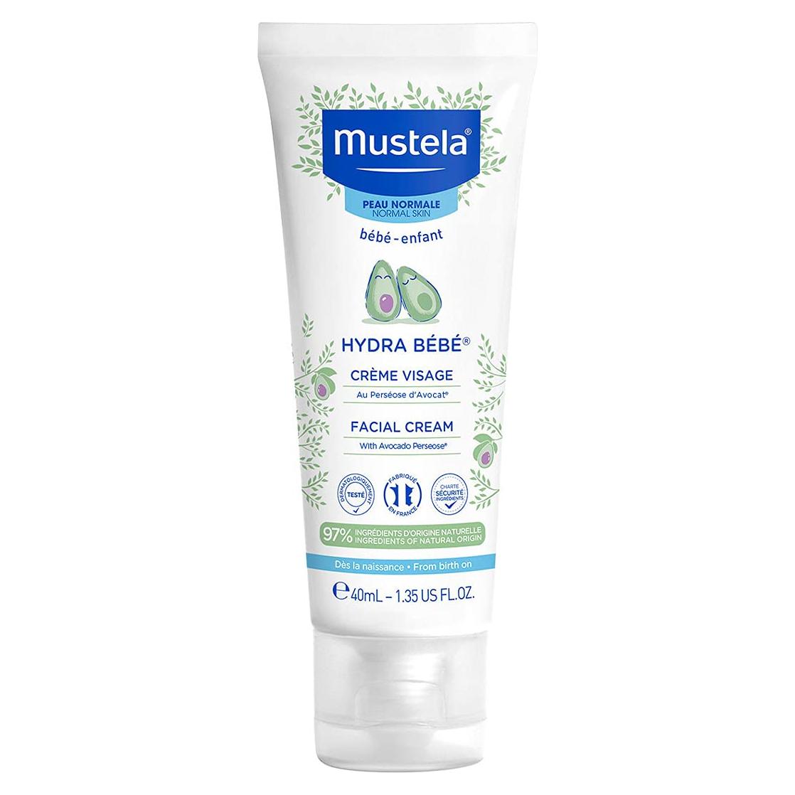 Crema Facial Mustela Hydra Bebé 40 ml - Hidratante Diario con Aguacate