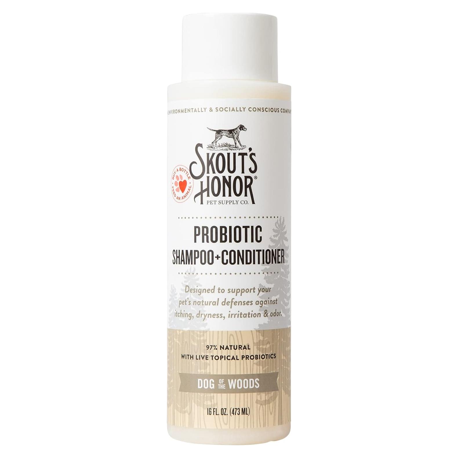 Champú y Acondicionador Probiotico Skout's Honor 473ml Perro del Bosque