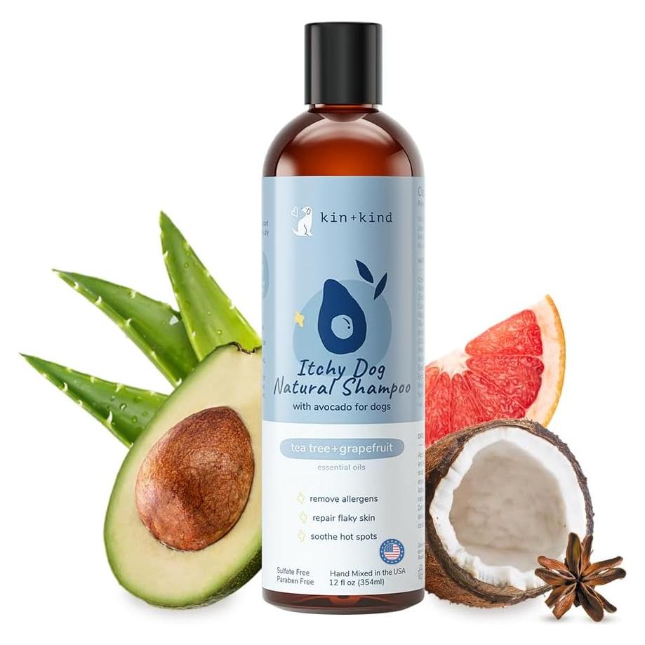 Champú Natural para Mascotas kin+kind 355 ml - Alivio Picazón