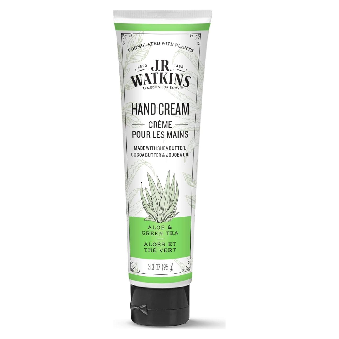 Crema Hidratante para Manos J.R. Watkins 93.4ml Aloe Té Verde
