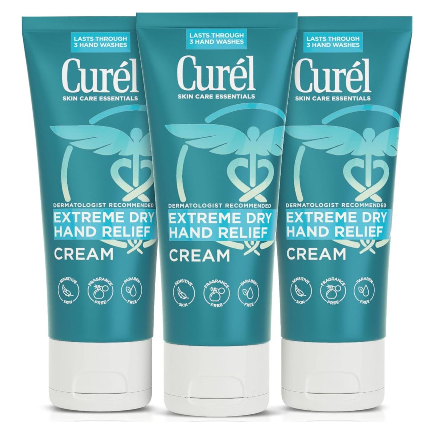 Crema para Manos Curel Extreme Dry 85g x3 - Hidratación Intensiva