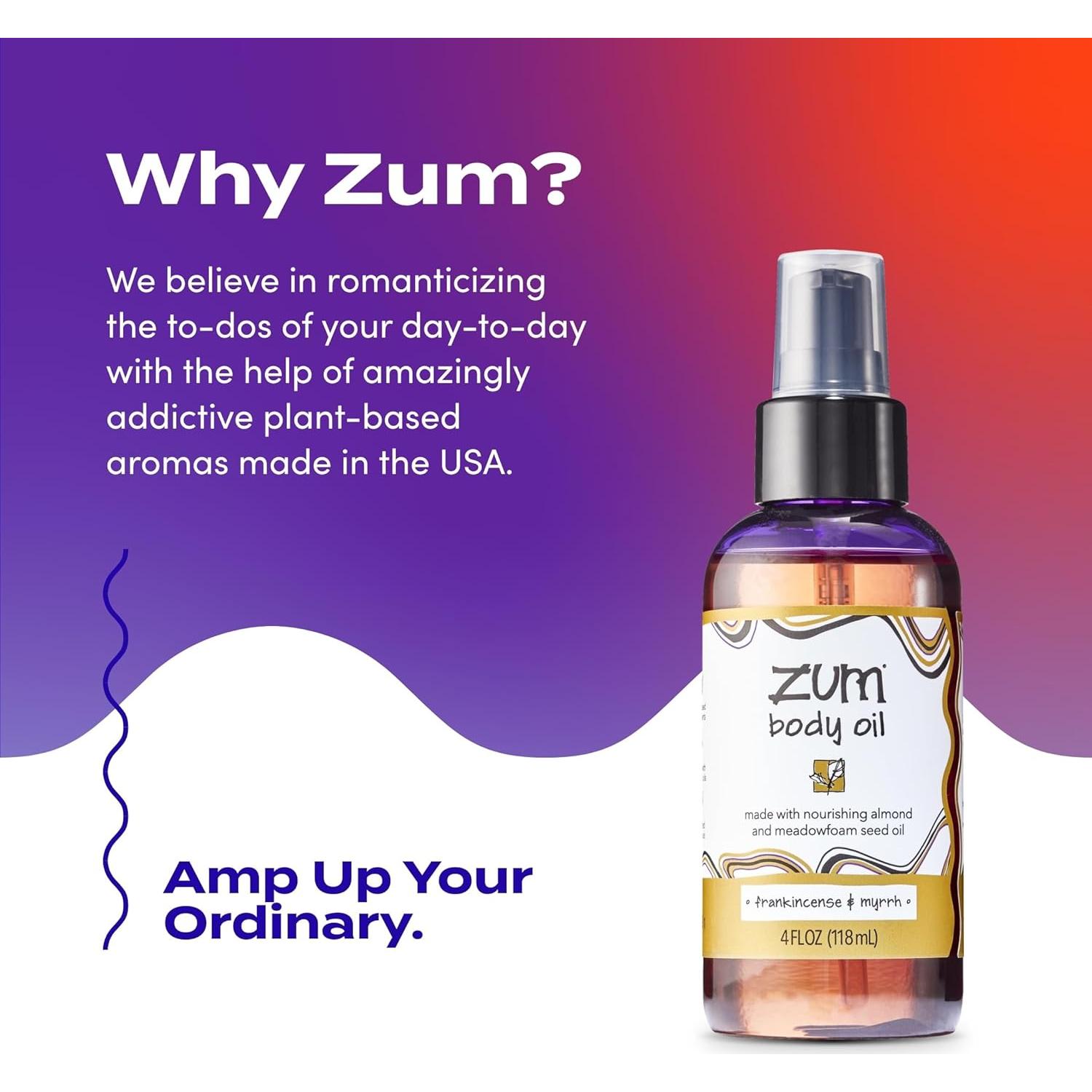 Aceite Corporal de Masaje Zum Indigo Wild Incienso & Mirra 118 ml