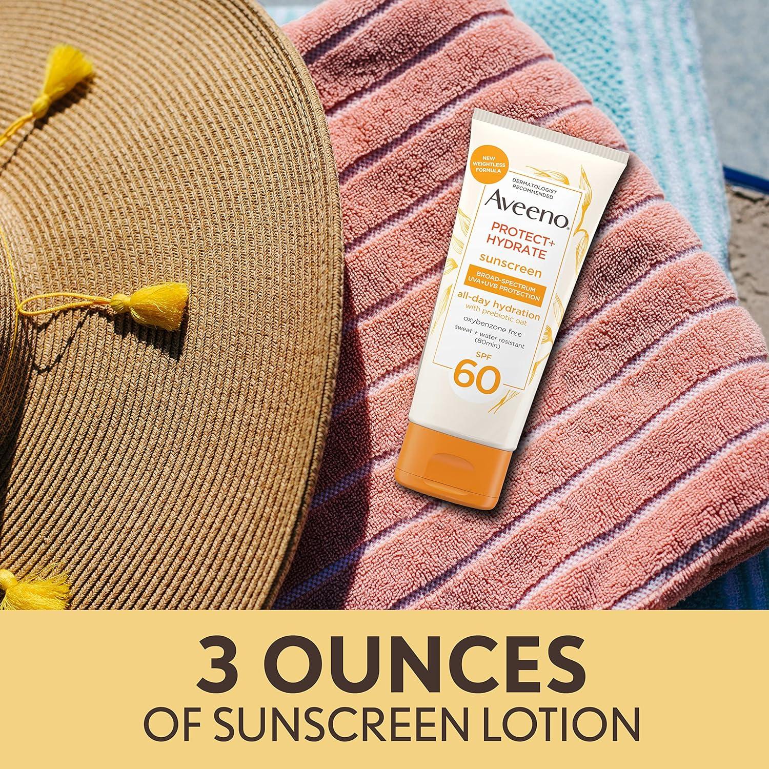 Aveeno Loción Hidratante Solar SPF 60 3 Fl Oz - Viaje