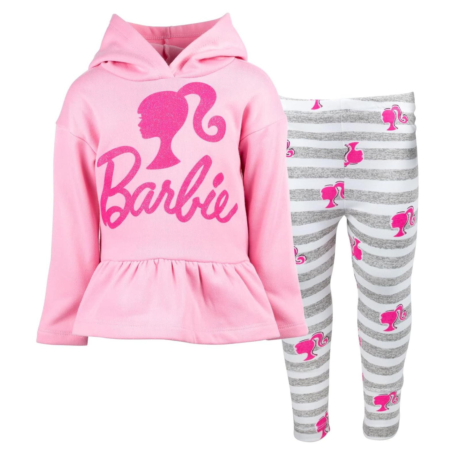 Conjunto sudadera y leggings para niñas Barbie 10-12 Rosa