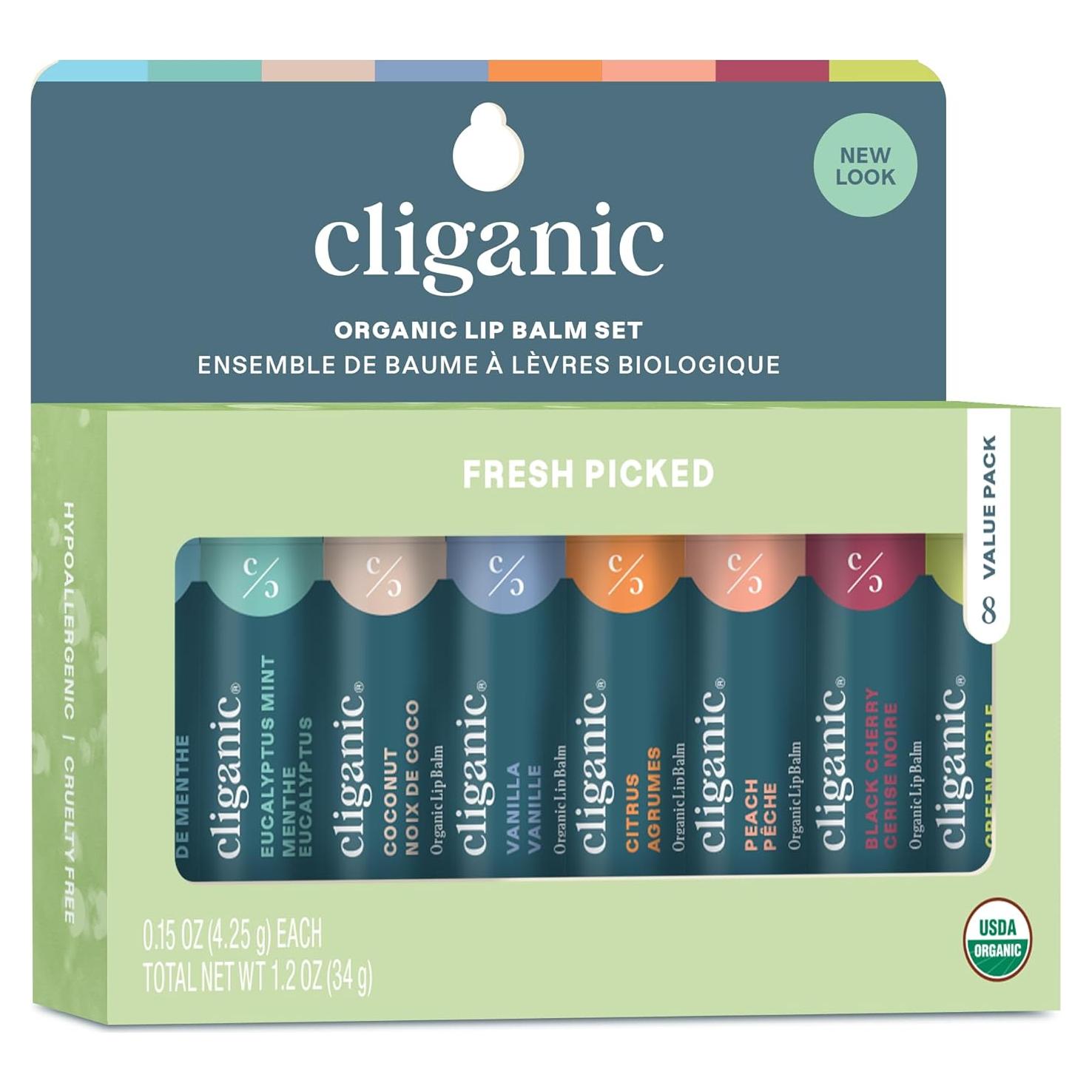Bálsamos Labiales Orgánicos Cliganic - 8 Sabores Naturales