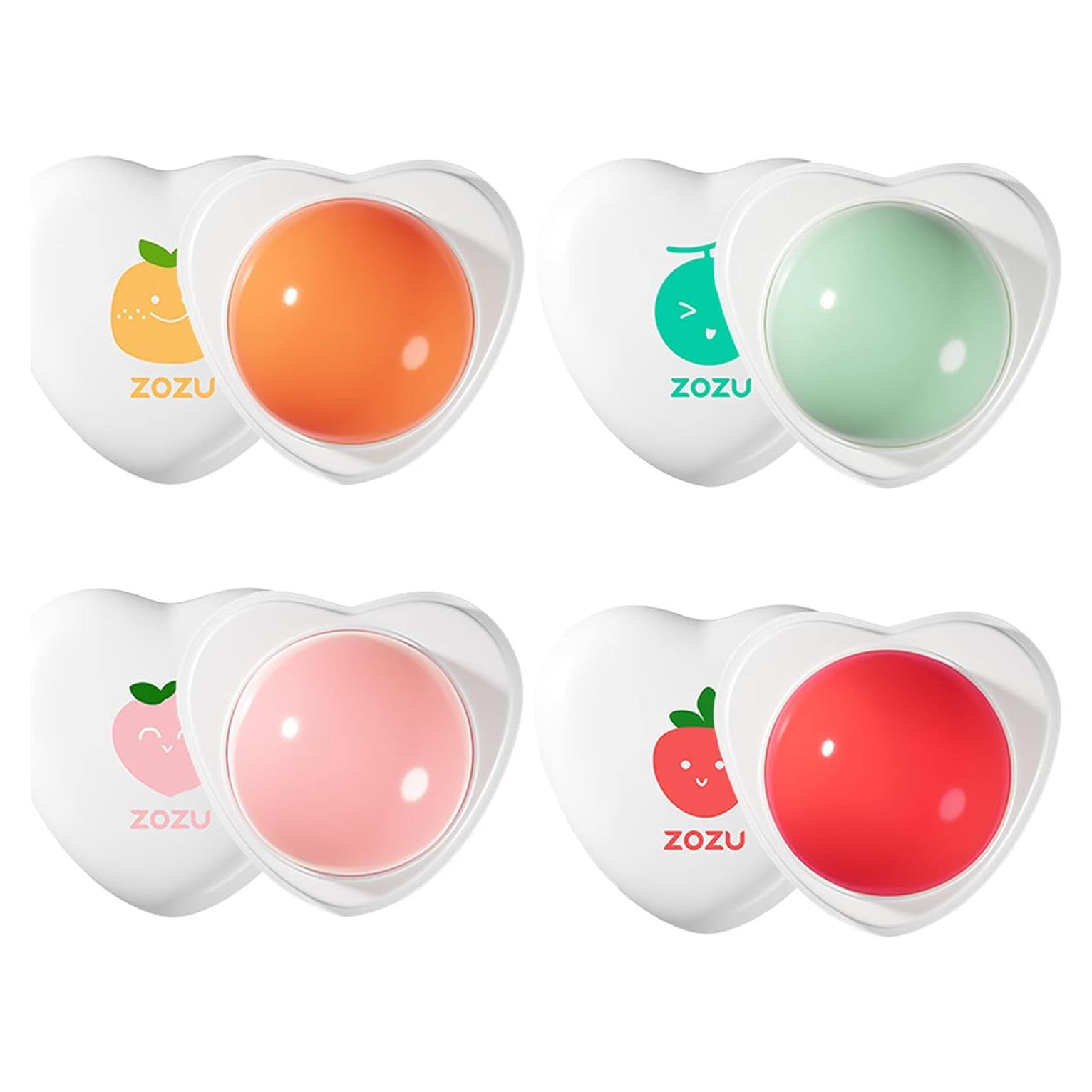 Juego de 4 Labiales Hidratantes Orgánicos Charm Kiss - Frutas