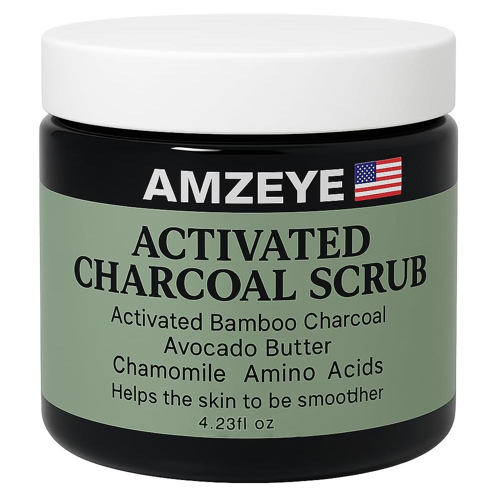 Exfoliante Detox Carbón Activado AMZEYE 159g - Suave y Nutritivo