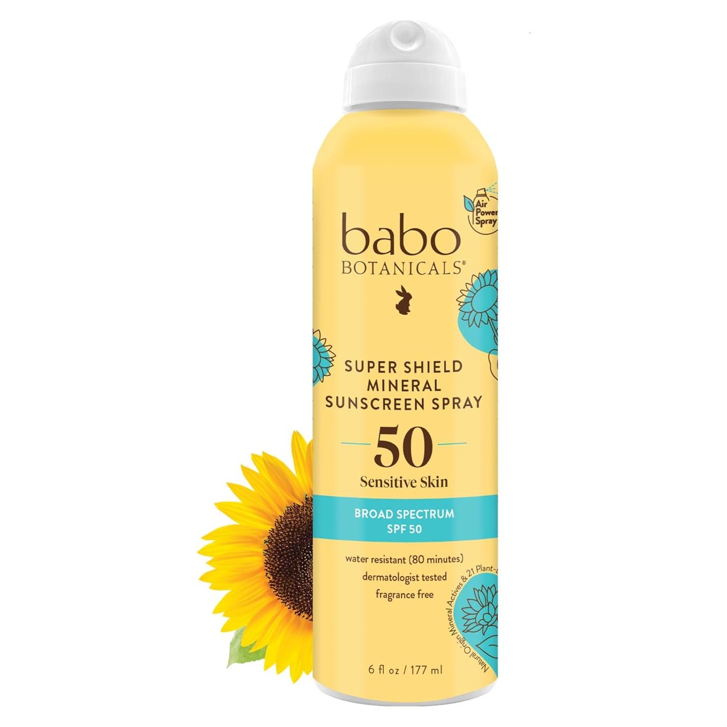 Protector Solar Mineral Babo Botanicals SPF 50 - Spray Vegano