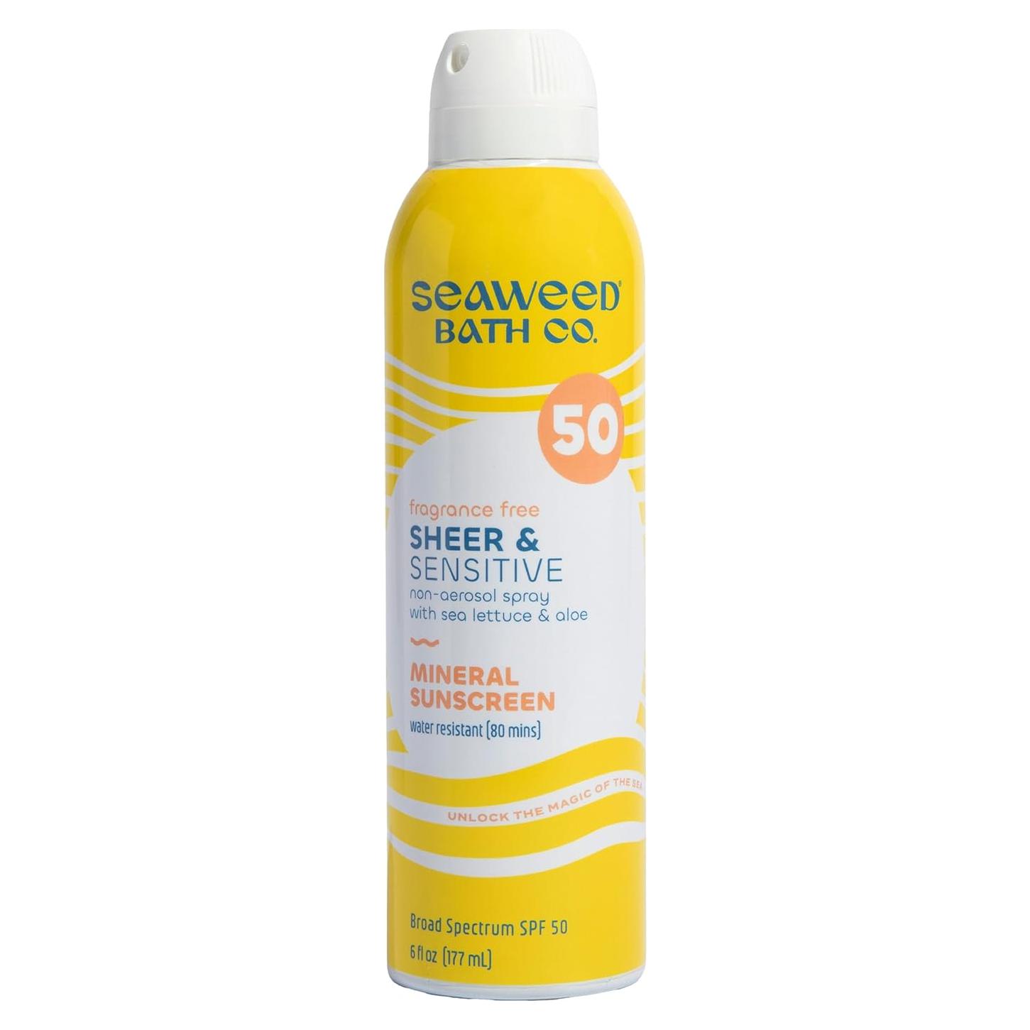 Spray Solar Mineral Sheer SPF 50 Seaweed Bath Co. 170ml